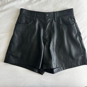Abercrombie Vegan Leather Shorts